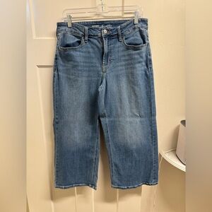 Old Navy High-Rise Wide Leg Cropped jeans, 10 petite